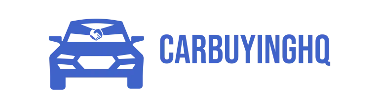 Blue car silhouette with 'CARBUYINGHQ' text